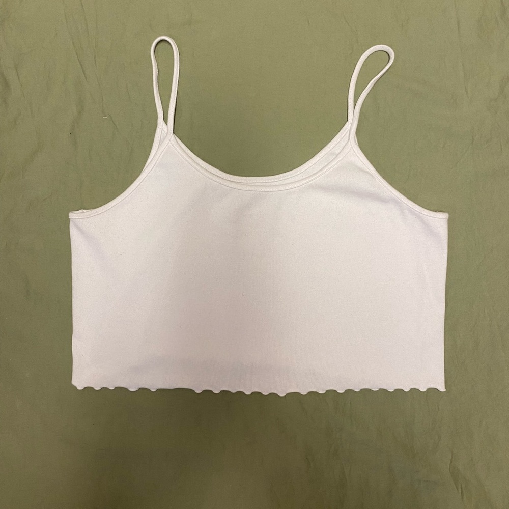 Arizona Jean Company white crop tank top Juniors
